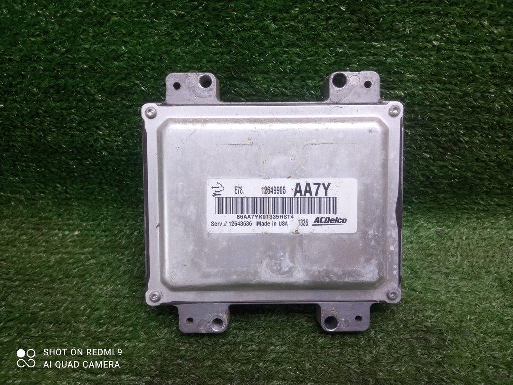 блок управления двигателем Opel Astra J рестайлинг (2012—2018) 2013, 1.4T A14NET, 12649905 - фото №1