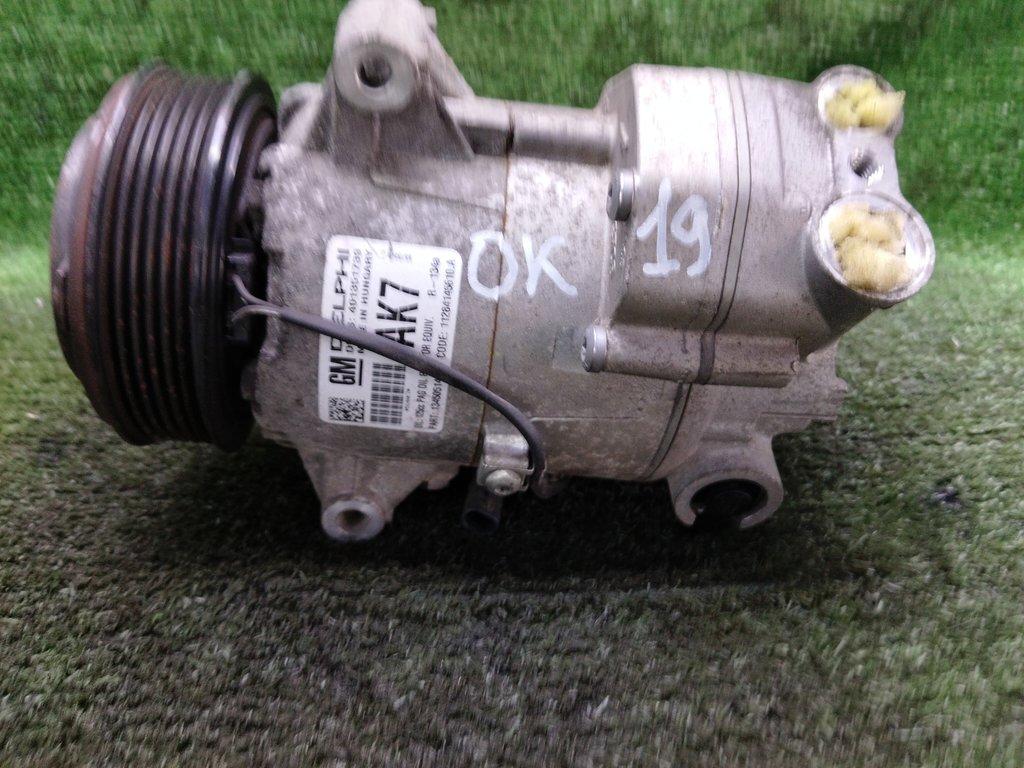 компрессор кондиционера Opel Astra J (2009—2012) 2010, 1.6i A16XER, 13450514 - фото №1