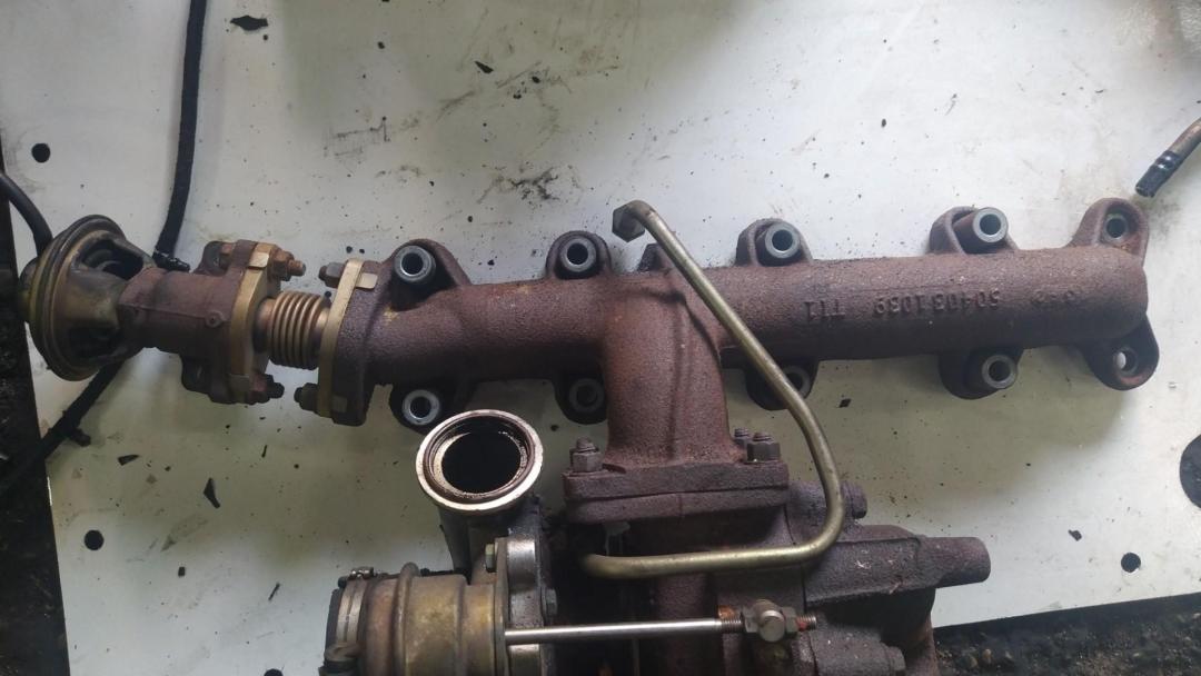 коллектор выпускной Fiat Ducato 3 поколение 2006, 2.3 л., 5МКПП, фургон - фото №1