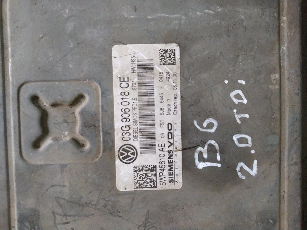 блок управления двигателем Volkswagen Passat B6 2006, 2.0 л., бензин, седан - фото №1