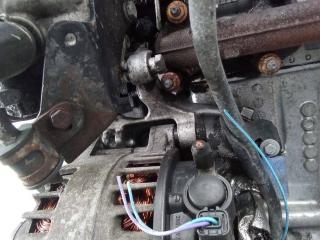 кронштейн генератора Peugeot Partner 1 поколение (M59) [рестайлинг] 2010, 1.6 л., дизель, МКПП, 9658199180