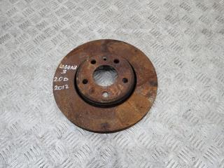 диск тормозной передний Renault Laguna 3 поколение 2012, 2.0 л., дизель