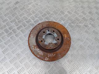 диск тормозной передний Nissan Qashqai J10 [рестайлинг] 2013, 1.5 л., дизель