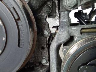 кронштейн компрессора кондиционера Peugeot 307 1 поколение 2005, 1.6 л., дизель, МКПП