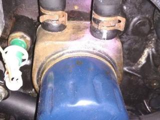 теплообменник масляного фильтра Renault Scenic 1 поколение [рестайлинг] 2002, 1.9 л., дизель, МКПП