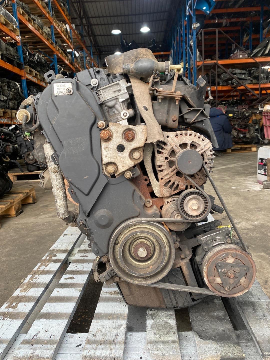 двигатель Citroen C8 1 поколение (2002 - 2008), 2.0 л., RHR (DW10BTED4), дизель, DW10BTED4, RHR - фото №1