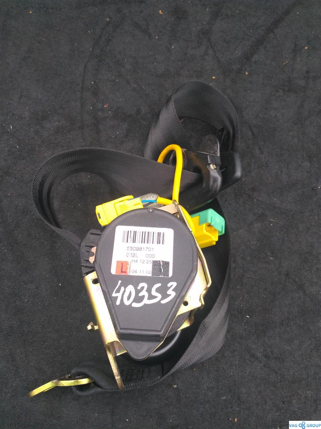 ремень безопасности Volkswagen Touareg 1 поколение 2004, 4.2 л., бензин, внедорожник 5 дв., 7L0857805A, . - фото №1