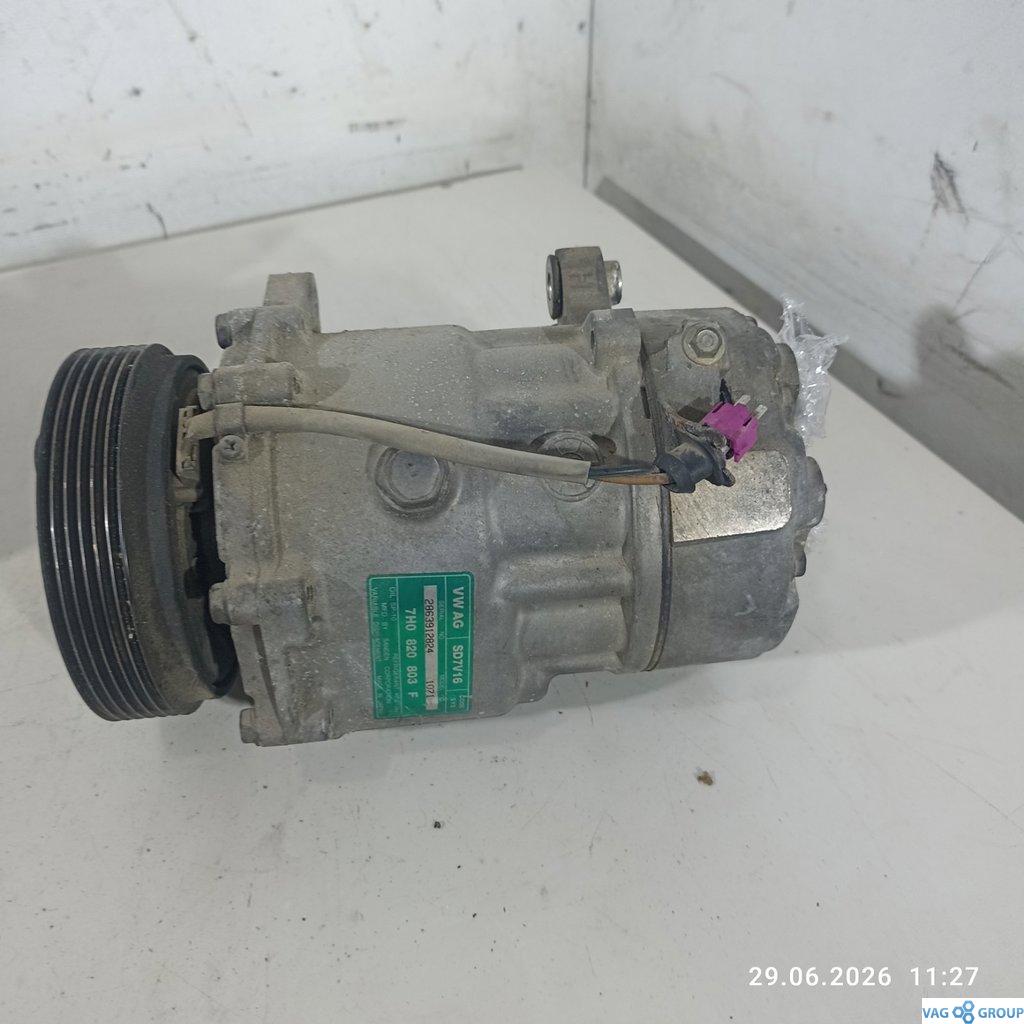 компрессор кондиционера Volkswagen Caddy 3 поколение 2006, 2.0 л., дизель, 7H0820803F, .