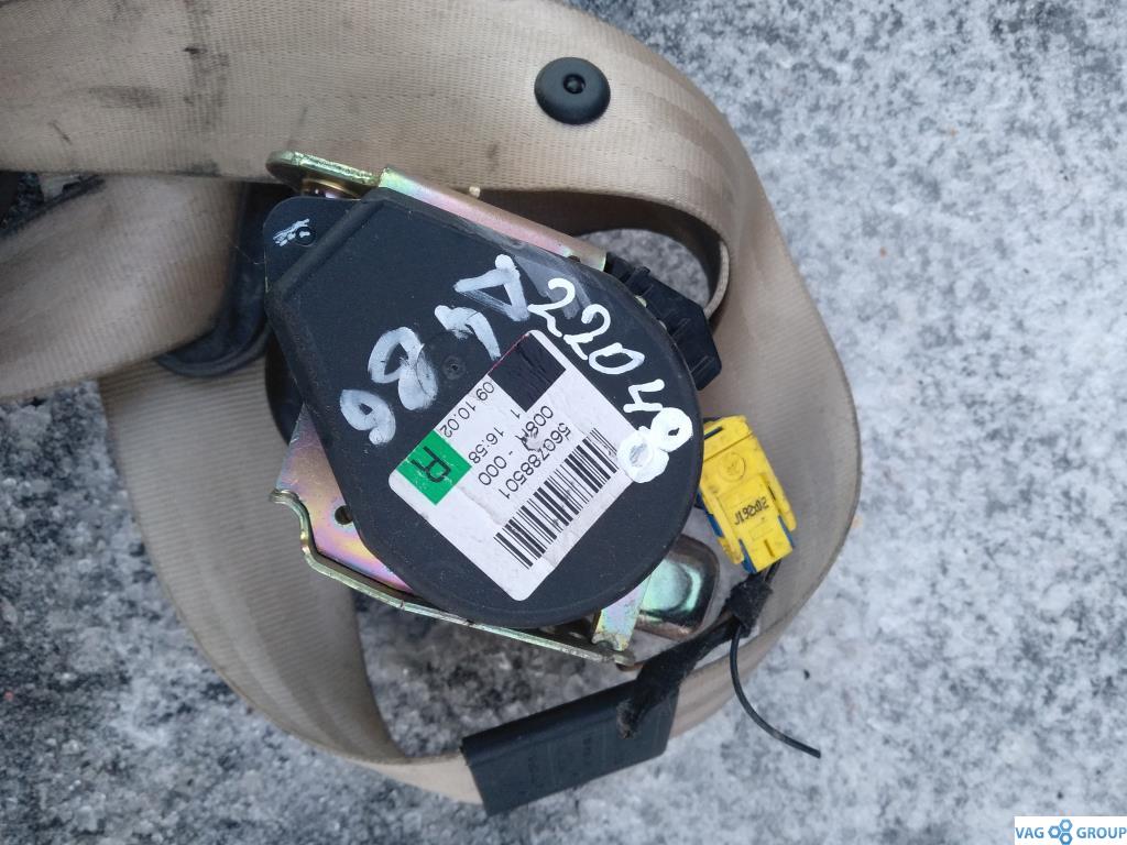 ремень безопасности Audi A4 B7 2006, 2.0 л., бензин, седан, 8E0857706F, . - фото №1